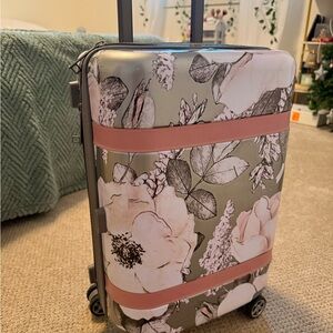 Floral Patterned Carry On suitcase
